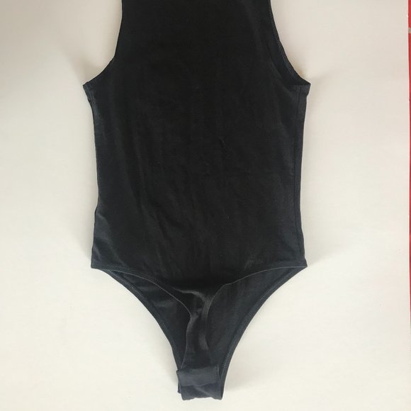 Topshop Alien Black Bodysuit, US Size 2 (Glow-in-the-dark) - Picture 5 of 6